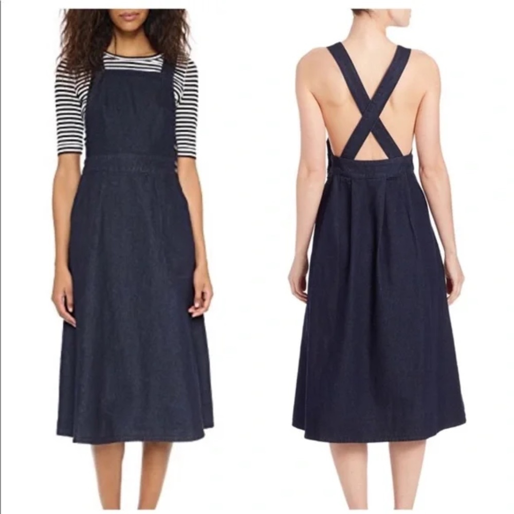 Free People Denim Apron Dress